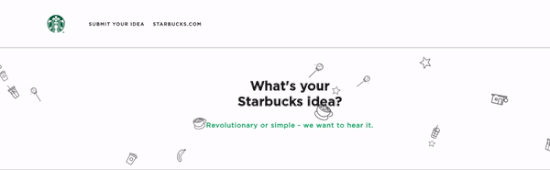 Social Customer Service Starbucks Website
