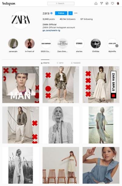 Instagram visual content