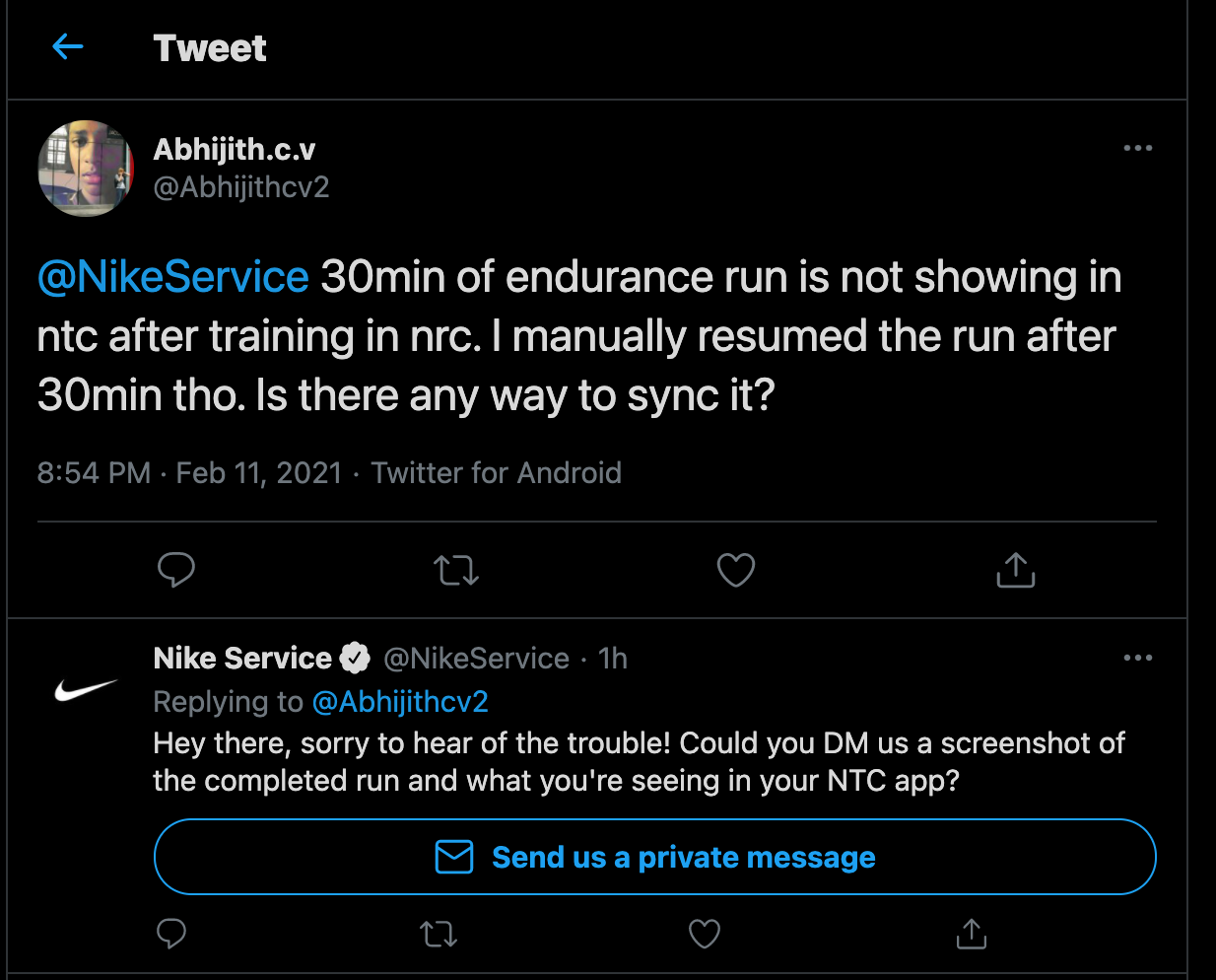  Nike Customer Service Twitter
