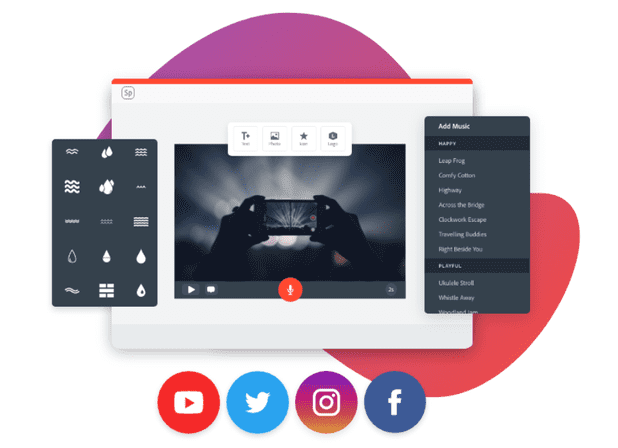 Adobe Spark video editing software
