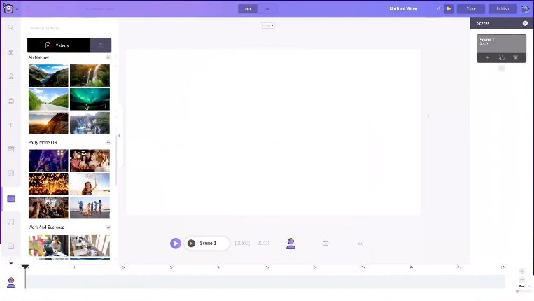 Animaker video editing software
