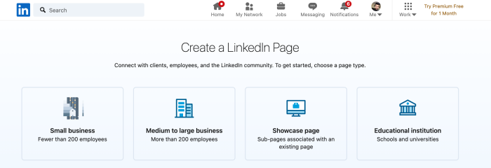 LinkedIn Company page