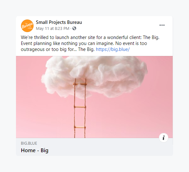 The Bureau of Small Projects