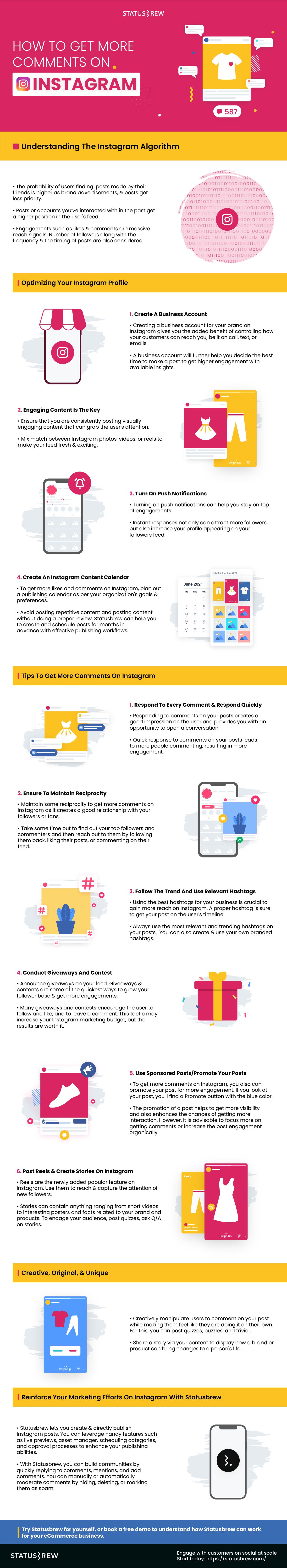 Get more comments on Instagram Infographic