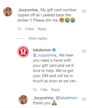 Lululemon Instagram