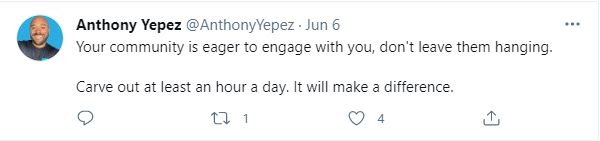 Engage on social media