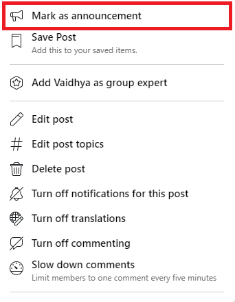 How To Pin A Post On Facebook Groups