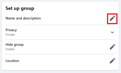 How To Change Facebook Group Name