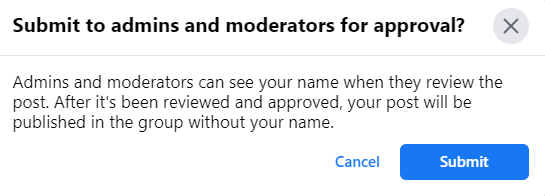 How To Post Anonymously On Facebook Groups