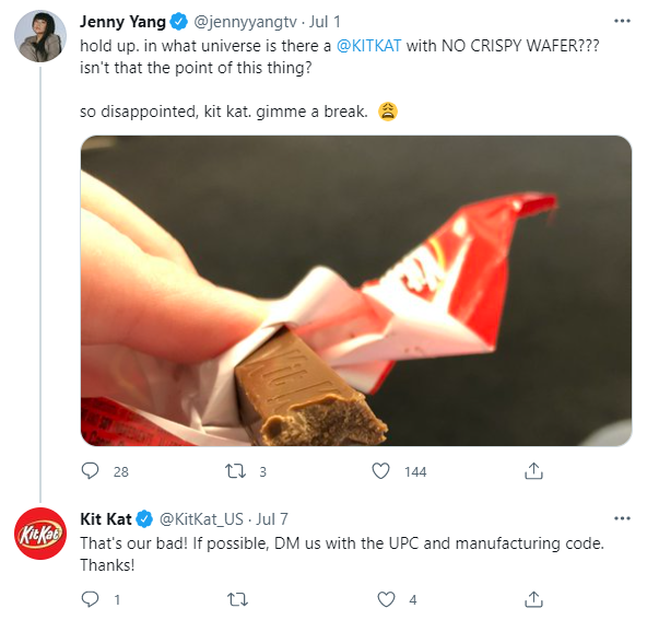 KitKat US Twitter