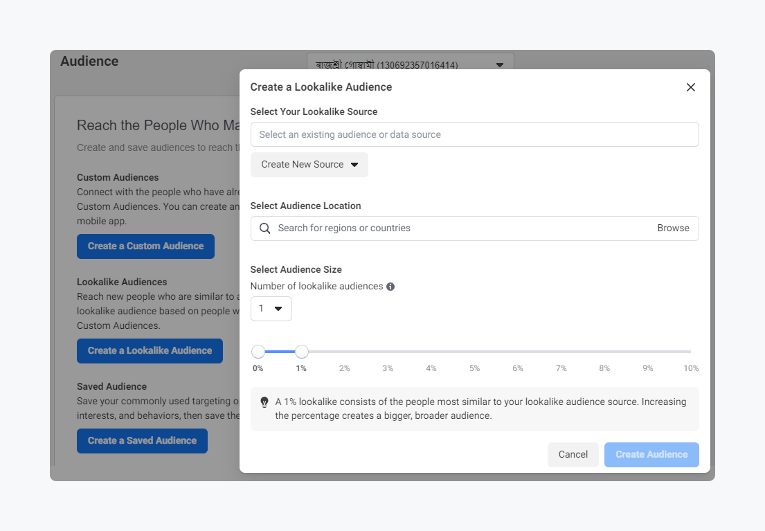 Target Lookalike Audience