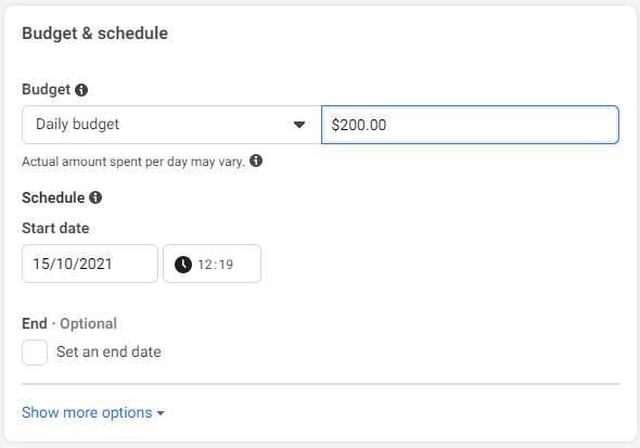 Set Your Budget