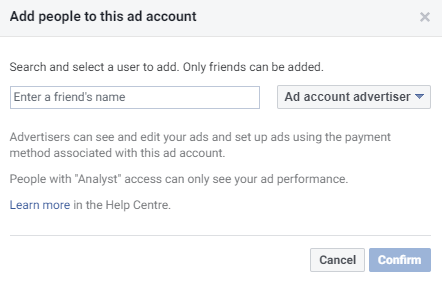 How To Add Someone To The Facebook Ads Manager