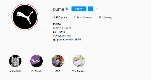 Instagram Puma