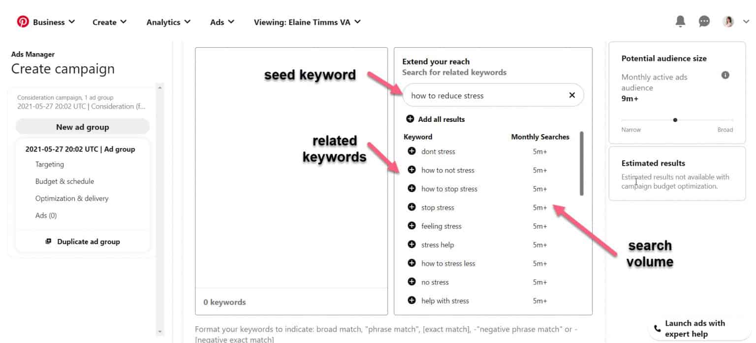 Focus On Your Keywords