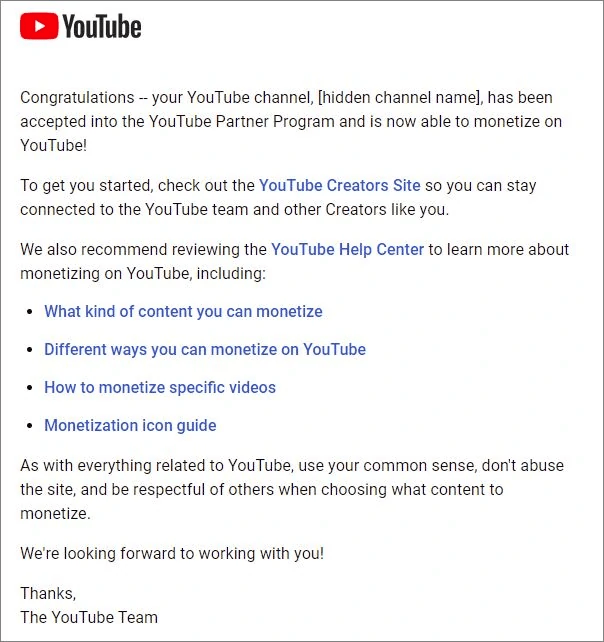 Join the YouTuber Partner Program