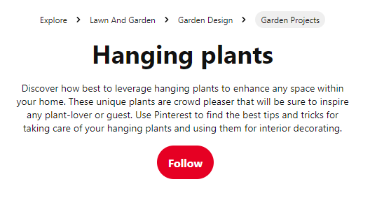 Add Relevant Pinterest Board Name