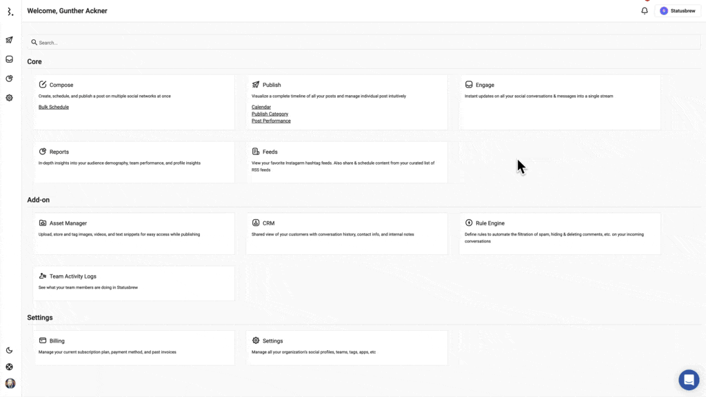 Brand monitoring in Statusbrew