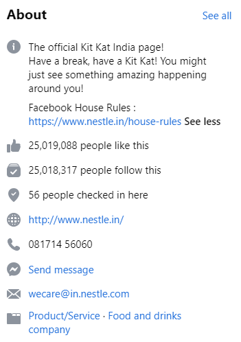 Completely Fill In The About Section