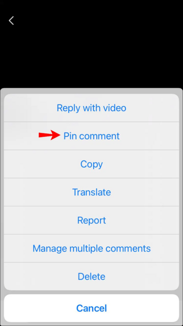 How To Pin A Comment On TikTok