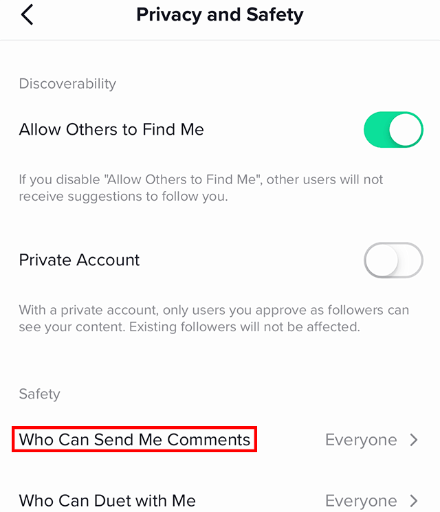 How To Limit Comments On TikTok
