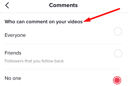 How To Turn Off Comments On TikTok