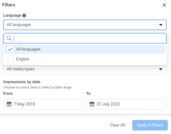 How To Use The Facebook Ad Library Step 5