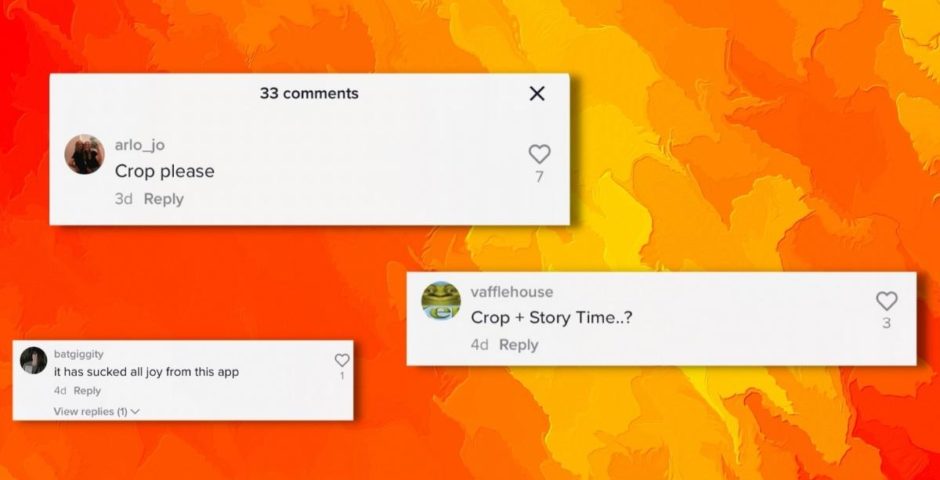 Crop Comments On TikTok