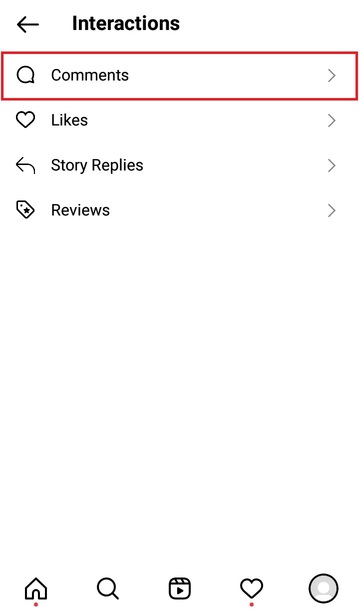 How To Find Your Comment On Instagram Method 2