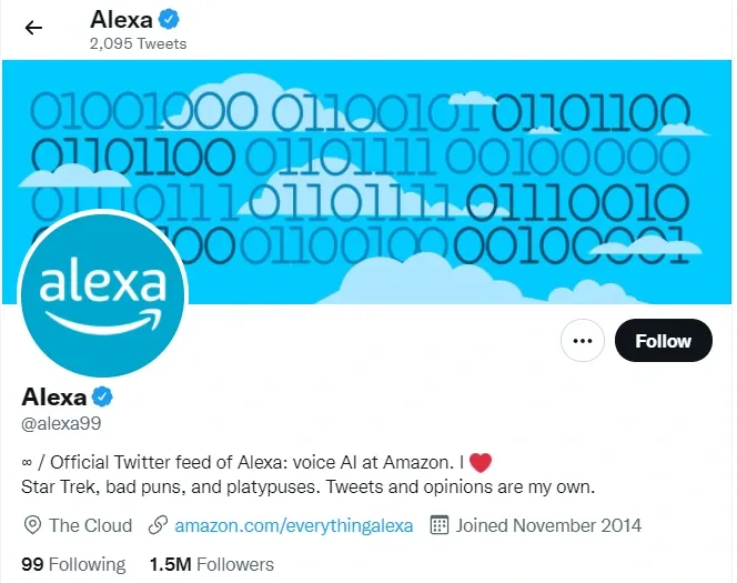 Alexa Twitter