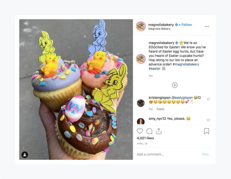 Social Media post ideas for your local bakery