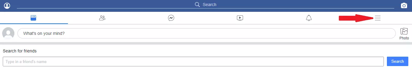 How To Log Out Of Facebook Touch Step 2
