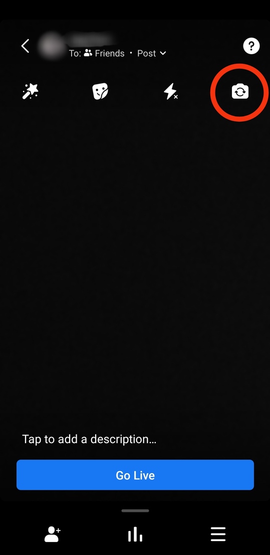 Set the camera orientation