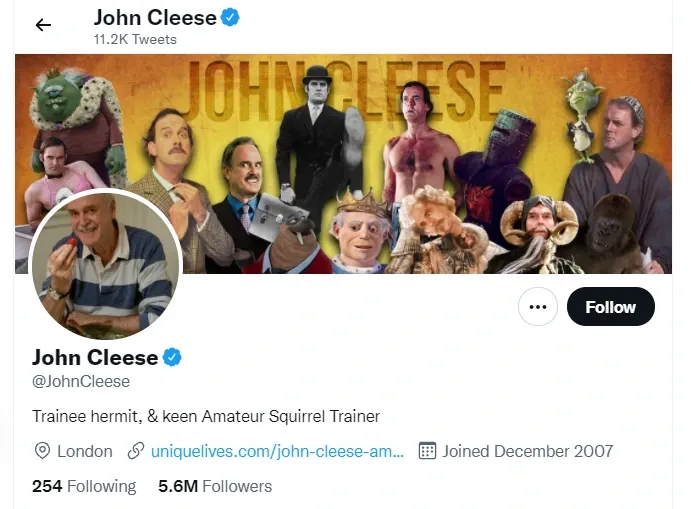 John-Cleese Twitter handle