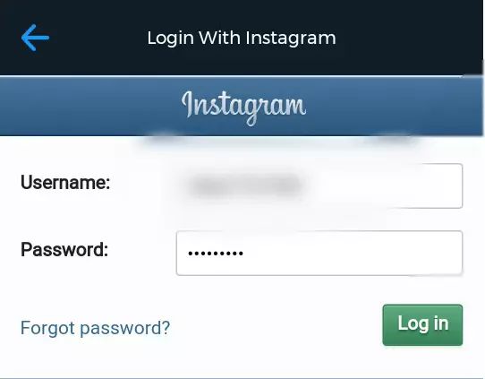 Login with Instagram