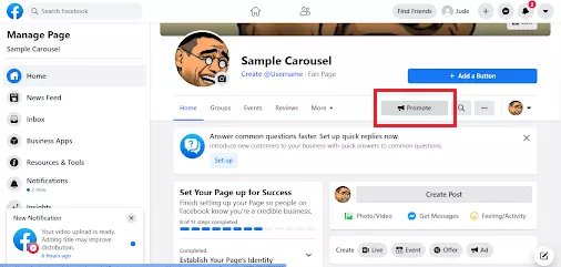 Facebook Carousel Ads