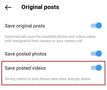 Save Your Instagram Videos Every Time You Post It