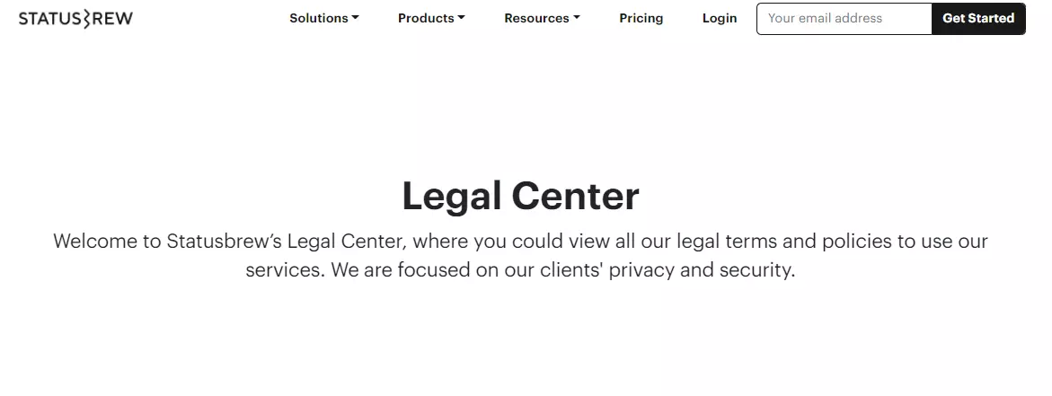 Statusbrew Legal Center