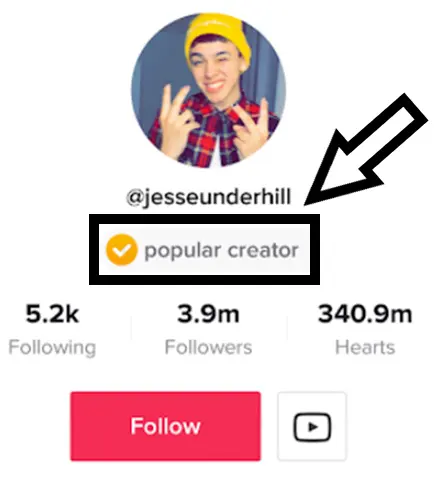 TikTok Popular Creator Badge