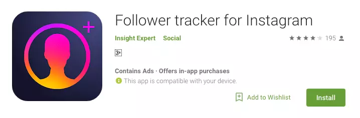Follower tracker for Instagram