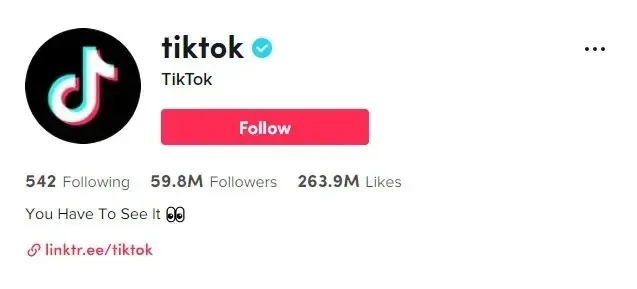 TikTok verified badge