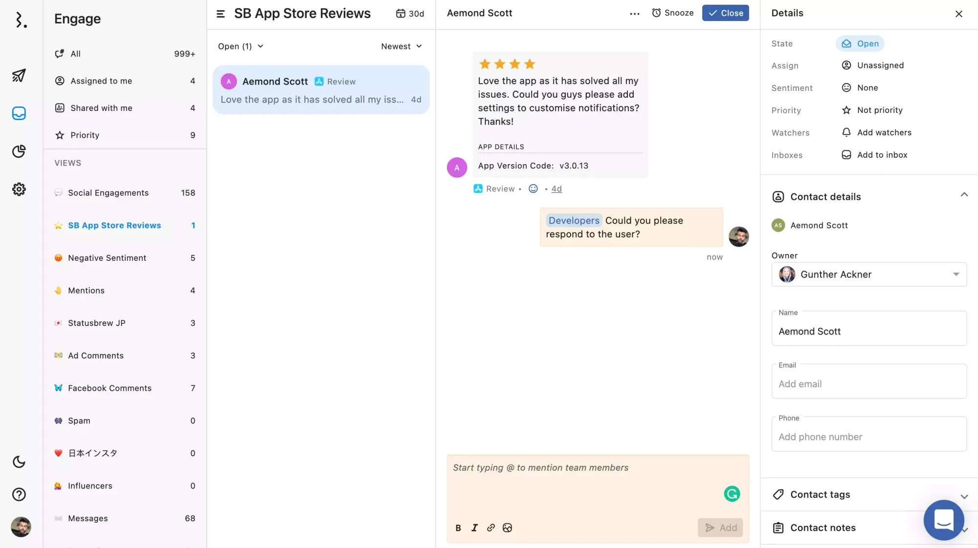 Statusbrew Review Management Tool
