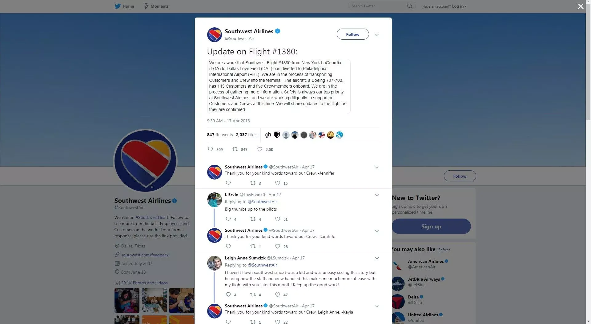south-west-airlines-social