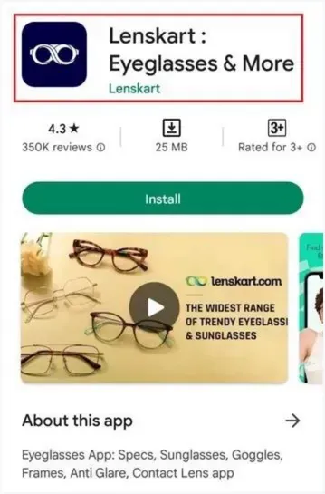Example of keyword in app title in Play Store