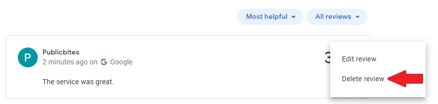 How To Delete Your Reviews On Google Step 5