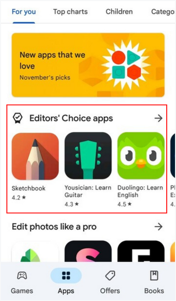 What Does Editor's Choice Mean On Google Play