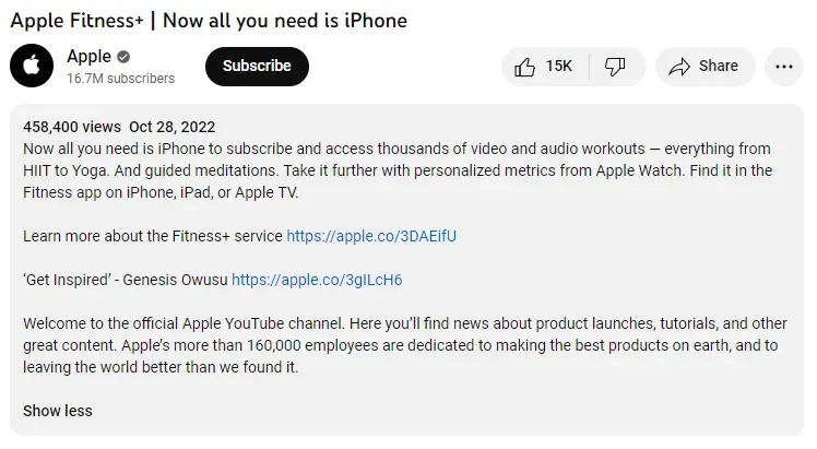 Make your video descriptions better