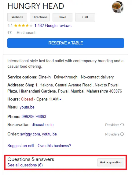 Google My Business Questions And Answers