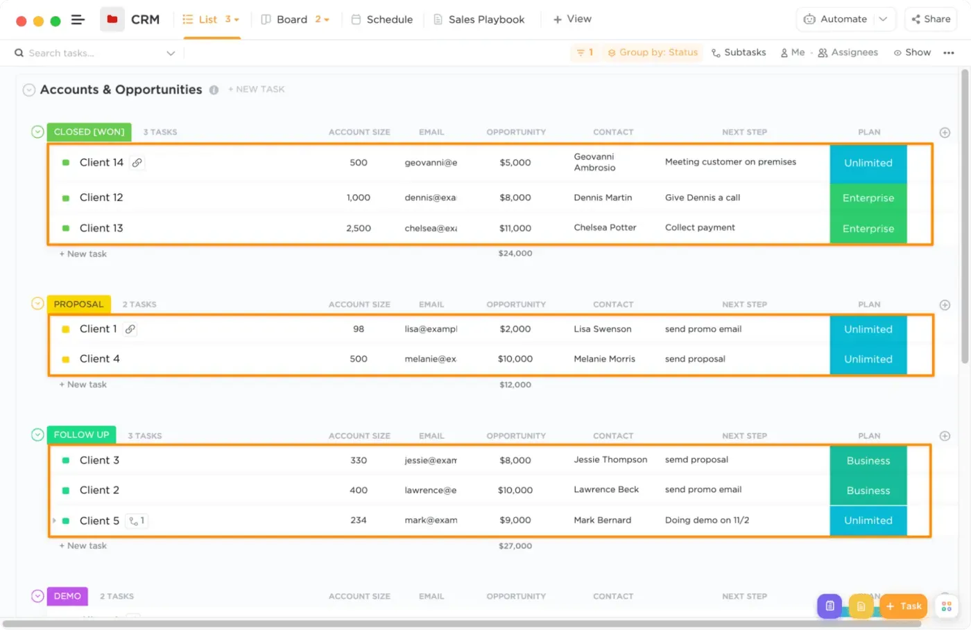 ClickUp: Best Free CRM For Small Businesses