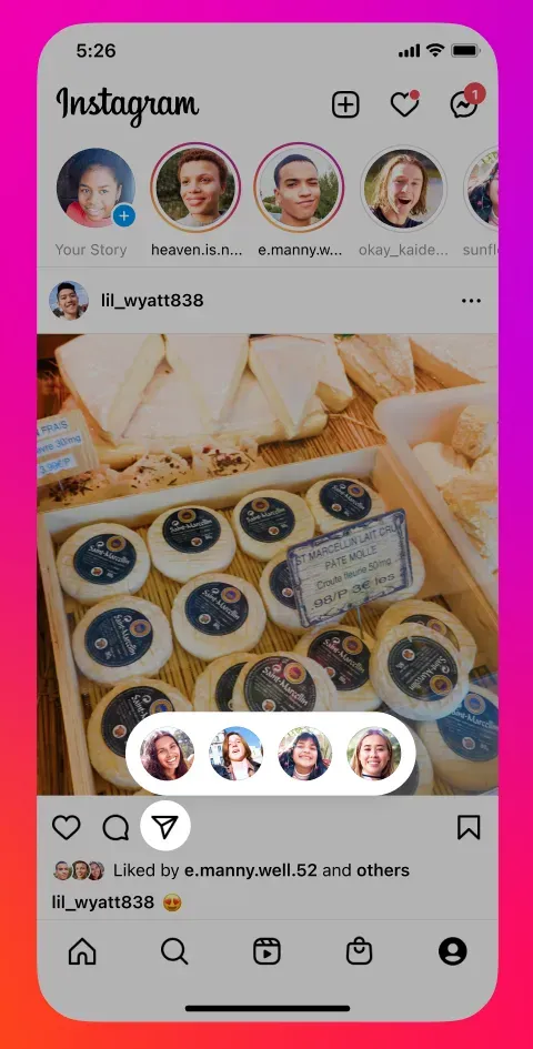 Quick Share Menu